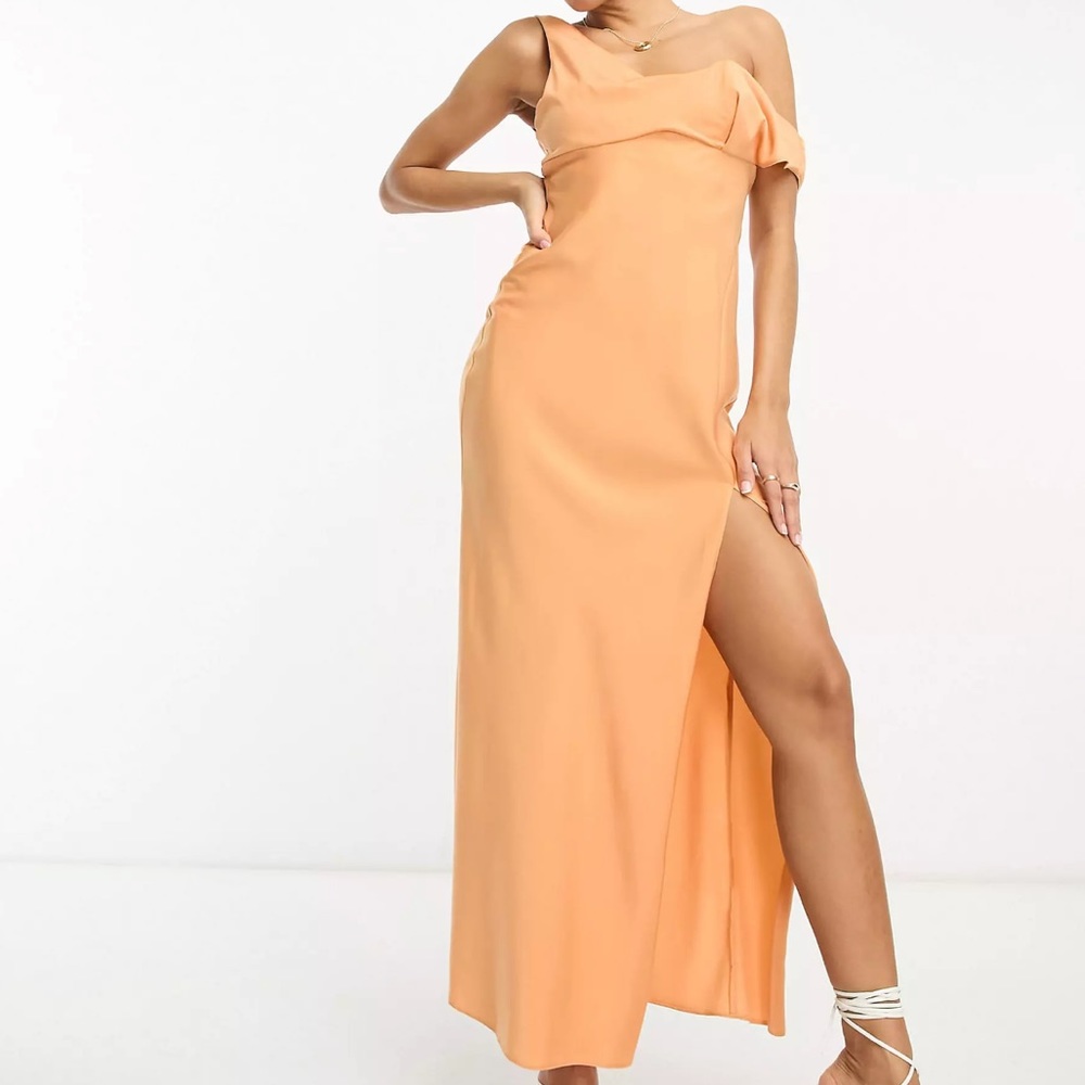 ASOS Peach midi dress